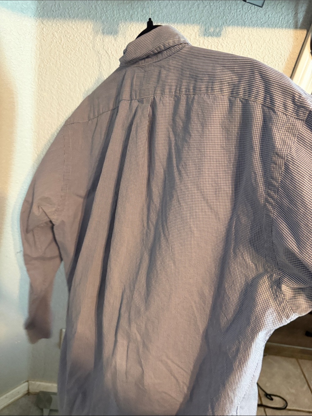 Ralph Lauren Blue Tiny Check Button-Down Shirt - Picture 5 of 5